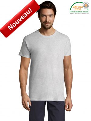T-shirt SOLS REGENT-11380 BLANC CHINE Face